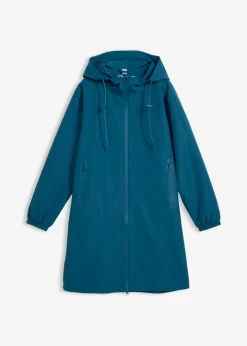 bonprix bonprix Chubasquero ligero con bolso estilo bandolera Petróleo azul Sale