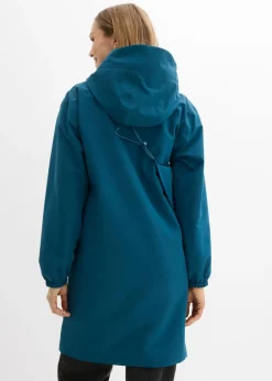 bonprix bonprix Chubasquero ligero con bolso estilo bandolera Petróleo azul Sale
