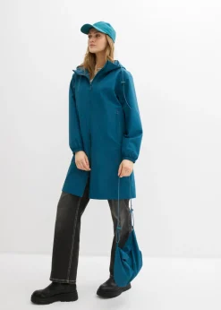 bonprix bonprix Chubasquero ligero con bolso estilo bandolera Petróleo azul Sale