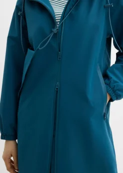 bonprix bonprix Chubasquero ligero con bolso estilo bandolera Petróleo azul Sale