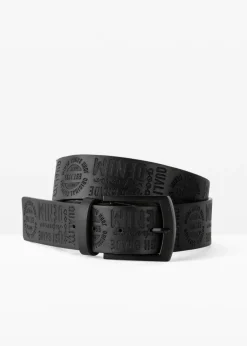 bonprix bonprix Cinturón con relieve llamativo Negro Online
