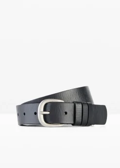 bonprix bonprix Cinturón de cuero Negro