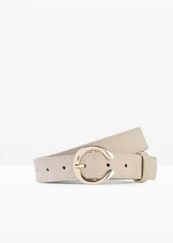 bonprix bonprix Cinturón de cuero Beige Clearance