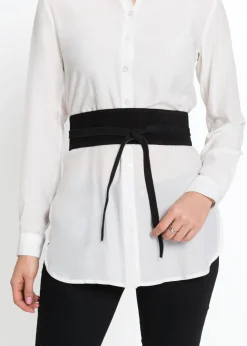 bonprix bonprix Cinturón de cuero Negro Outlet