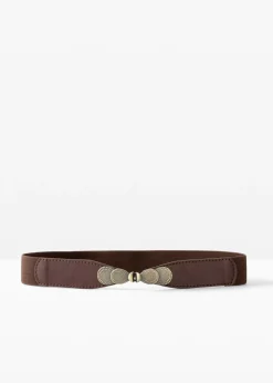bonprix bonprix Cinturón elástico Marrón café-dorado Clearance
