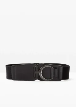 bonprix bonprix Cinturón elástico Negro Discount