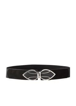 bonprix bonprix Cinturón elástico Negro-plateado New