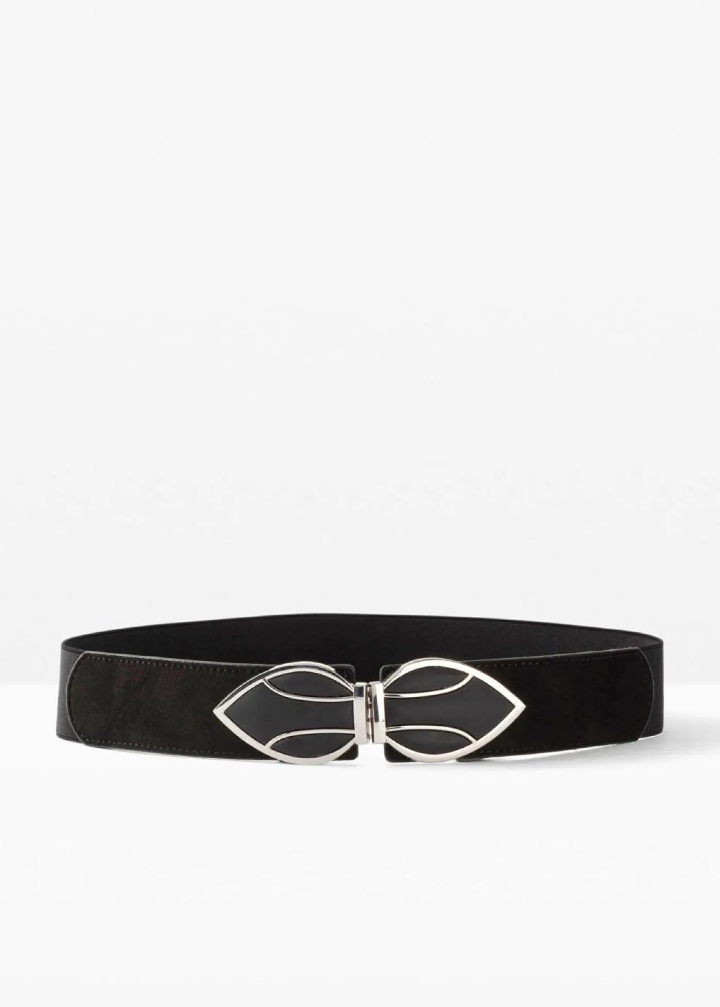 bonprix bonprix Cinturón elástico Negro-plateado New