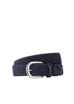 bonprix bonprix Cinturón elástico con aspecto trenzado Azul marino New