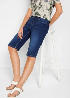 bonprix bonprix Cómoda bermuda vaquera elástica Denim desgastado Outlet