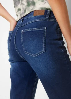 bonprix bonprix Cómoda bermuda vaquera elástica Denim desgastado Outlet