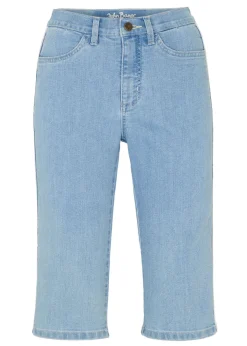 bonprix bonprix Cómodas bermudas vaqueras con elástico azul hielo denim usado Best
