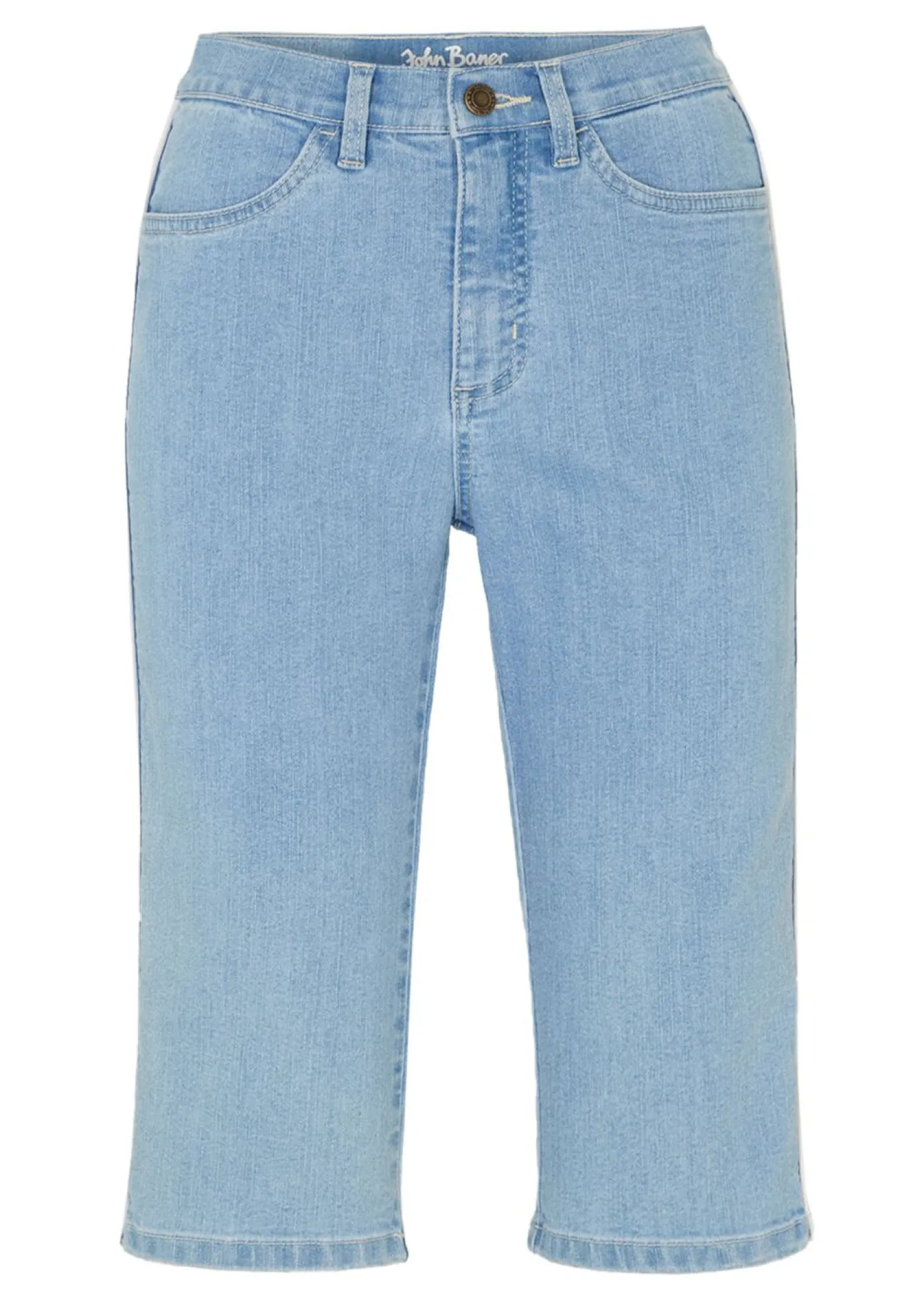 bonprix bonprix Cómodas bermudas vaqueras con elástico azul hielo denim usado Best