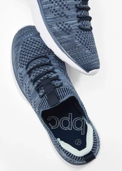 bonprix bonprix Cómodas zapatillas sin cordones de material suave Azul Hot