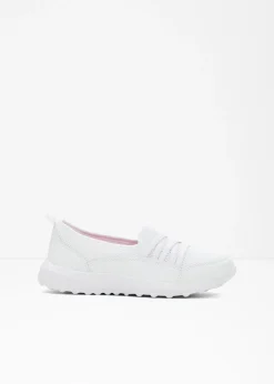 bonprix bonprix Cómodas zapatillas, slip in, con suela fina Blanco Discount