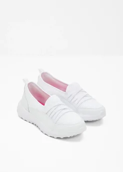 bonprix bonprix Cómodas zapatillas, slip in, con suela fina Blanco Discount