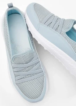 bonprix bonprix Cómodas zapatillas, slip in, con suela fina Azul claro New