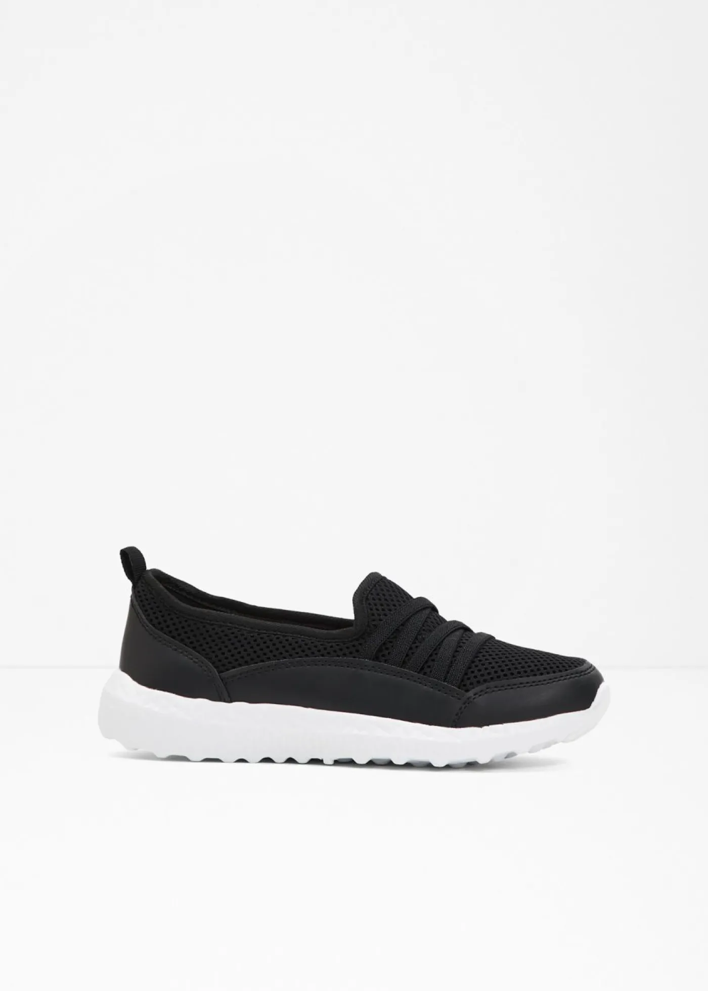 bonprix bonprix Cómodas zapatillas, slip in, con suela fina Negro Discount