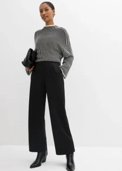 bonprix bonprix Cómodo pantalón de chándal fluido Negro