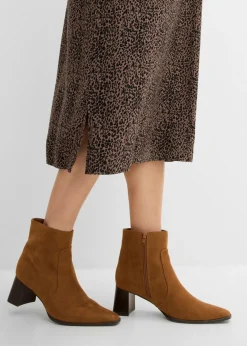 bonprix bonprix Conjunto 3 en 1 compuesto por jersey y vestido premamá con función de lactancia (2 piezas) estampado leo marrón arcilla-negro Online