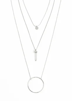 bonprix bonprix Conjunto de 3 cadenas Plateado Hot