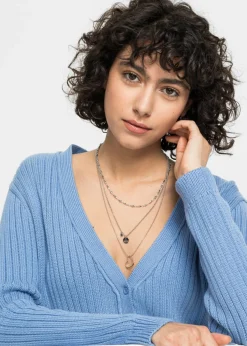 bonprix bpc bonprix collection Conjunto de collares (3 piezas) Plateado New