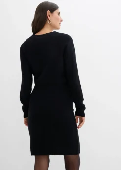 bonprix bonprix Conjunto de jersey y falda de algodón orgánico para durante y después del embarazo (2 piezas) Negro Discount