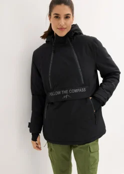 bonprix bonprix Cortavientos forrado Negro Sale