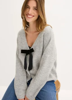 bonprix bonprix Cárdigan Gris claro jaspeado Online