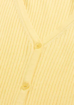 bonprix bonprix Cárdigan de punto fino con viscosa Amarillo claro New