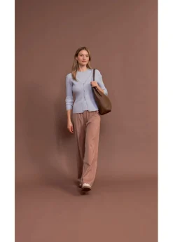 bonprix bonprix Cárdigan de punto fino con viscosa azul pálido Best