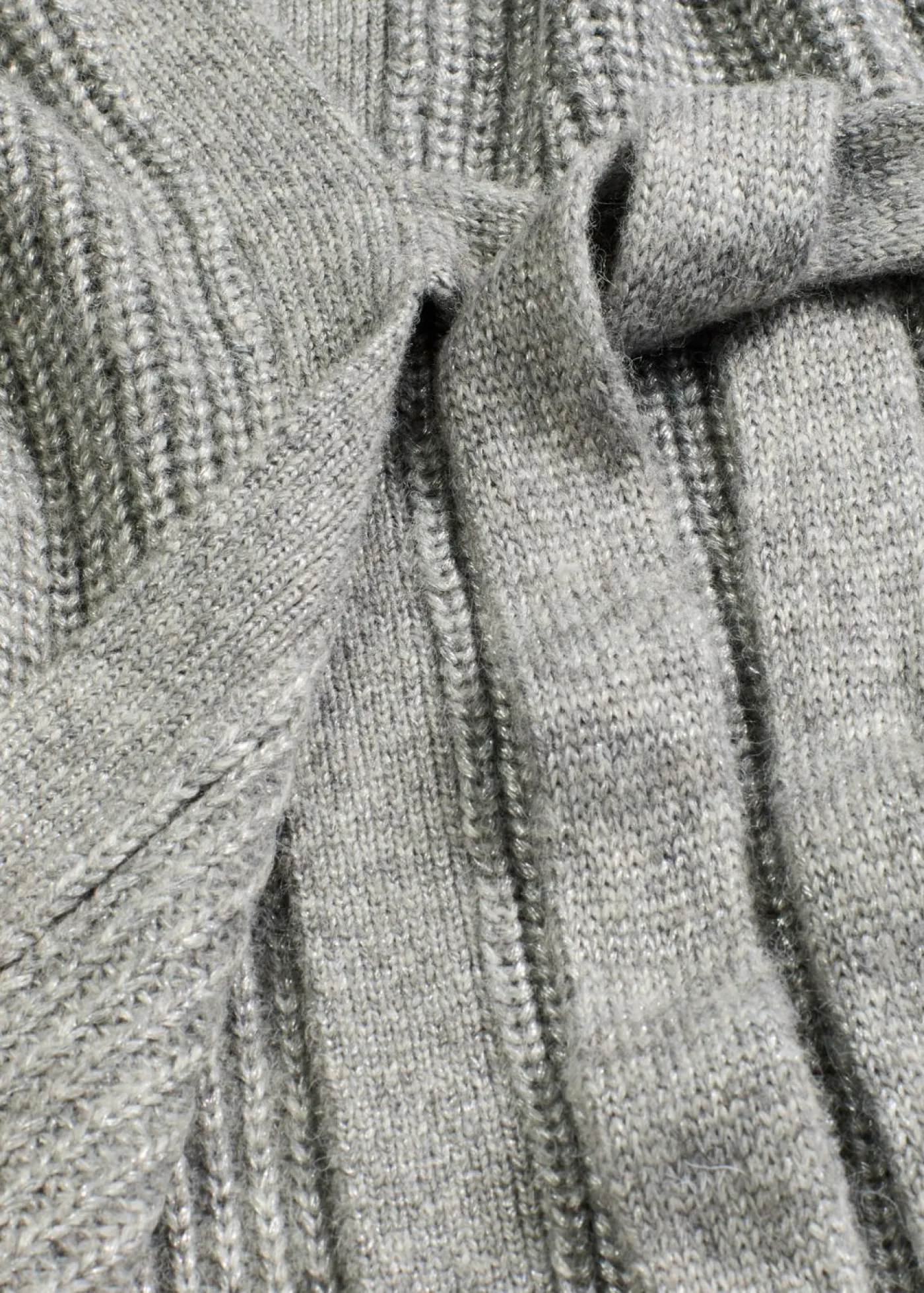 bonprix bonprix Cárdigan holgado con diseño cruzado Gris jaspeado