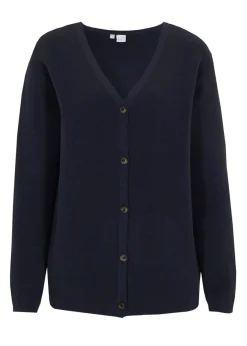 bonprix bonprix Cárdigan Milano de canalé Azul marino Hot
