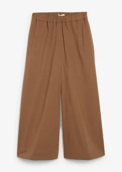 bonprix bonprix Culotte con aspecto de lana marrón pimienta moteado Online