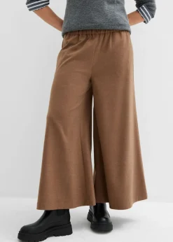 bonprix bonprix Culotte con aspecto de lana marrón pimienta moteado Online