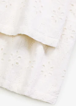 bonprix bonprix Culotte con bordado calado Blanco lana Clearance
