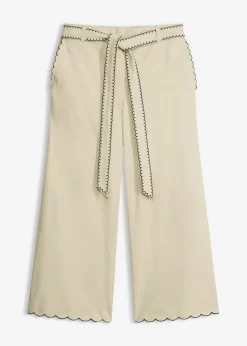 bonprix bonprix Culotte de algodón puro Arena claro-negro New