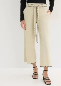 bonprix bonprix Culotte de algodón puro Arena claro-negro New