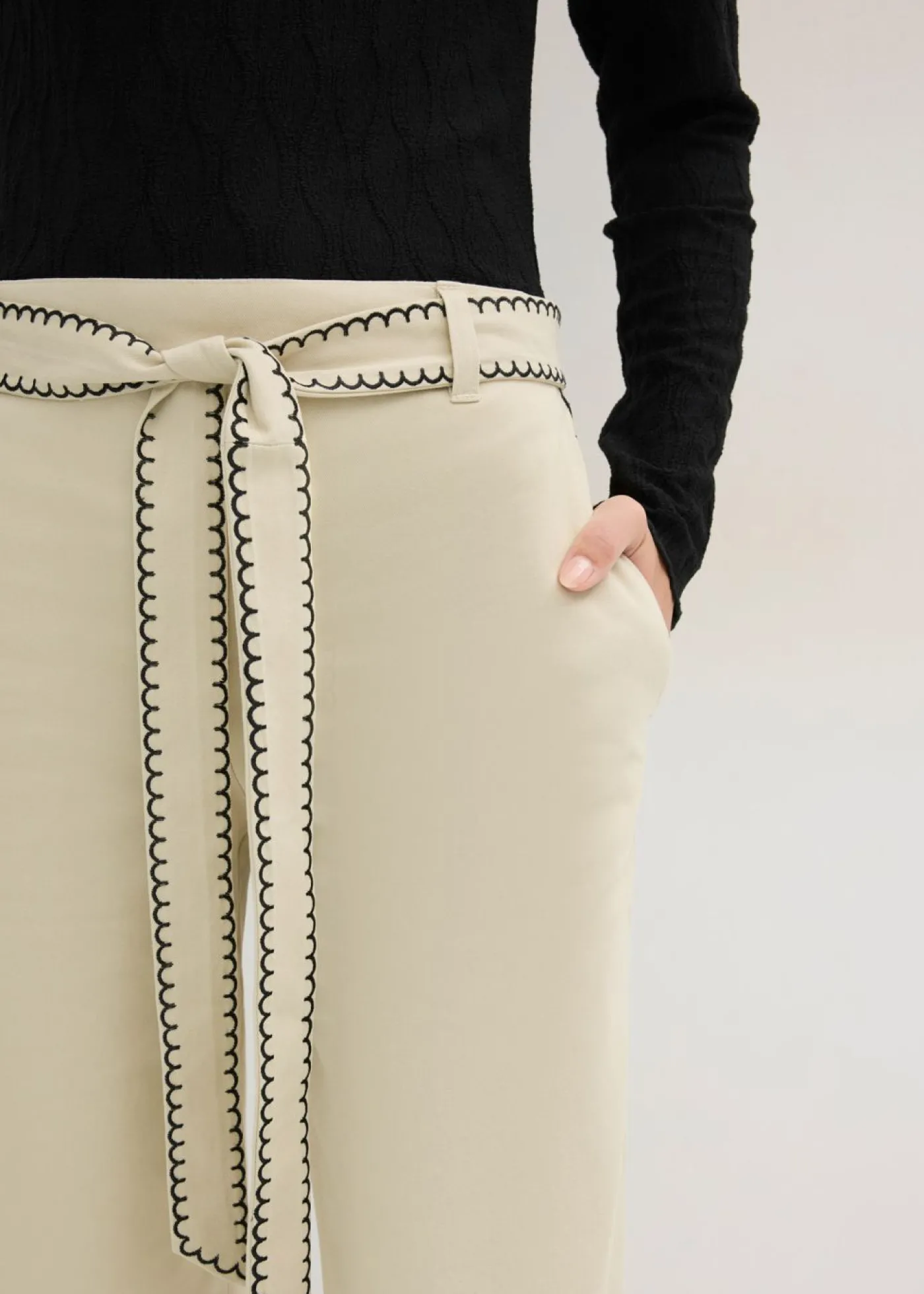 bonprix bonprix Culotte de algodón puro Arena claro-negro New