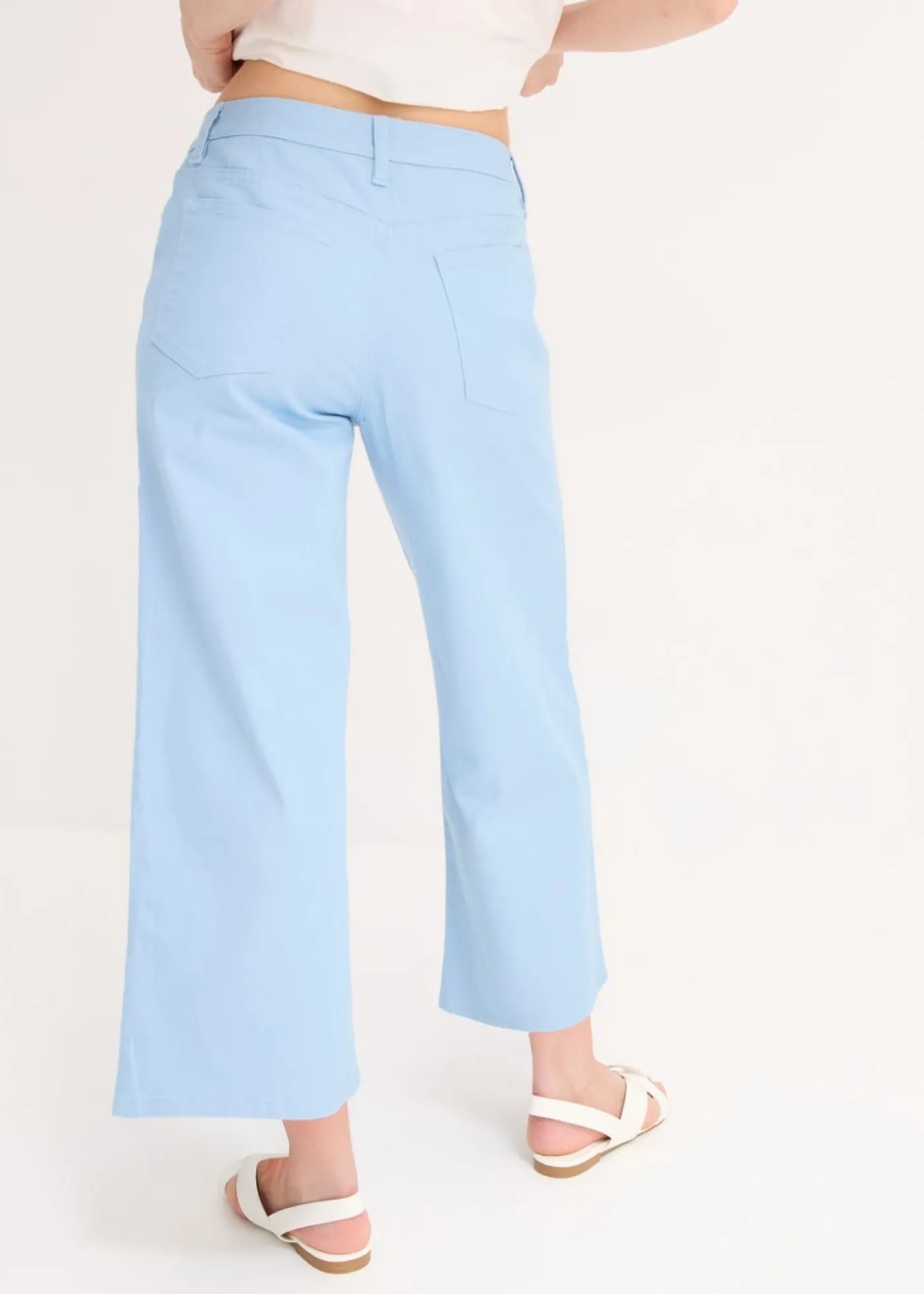 bonprix bonprix Culotte de mezcla de algodón elástico Azul claro New