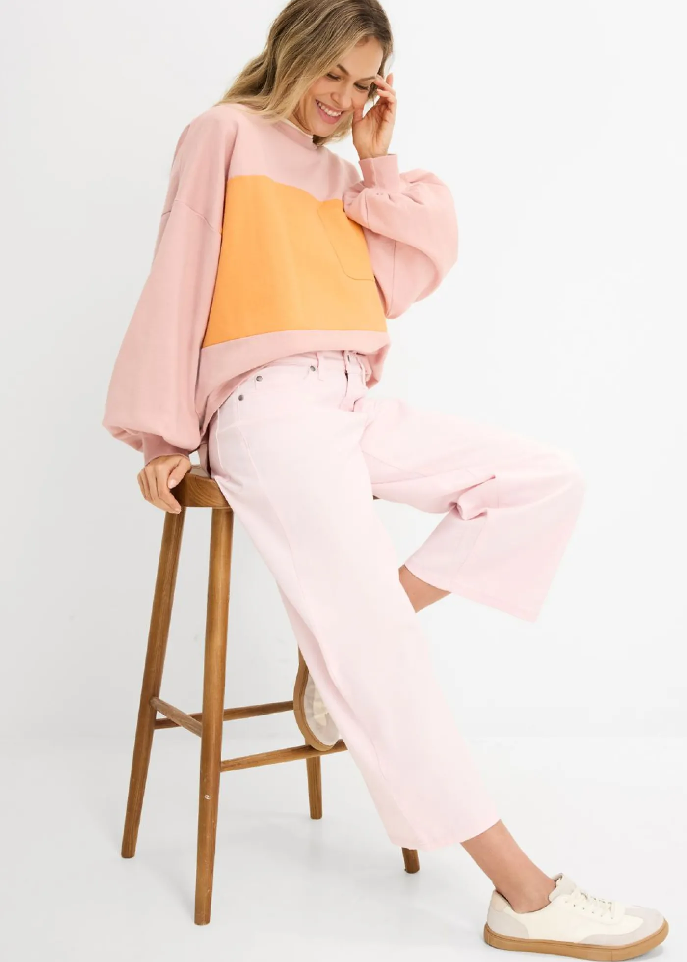 bonprix bonprix Culotte de mezcla de algodón elástico Rosa claro Sale