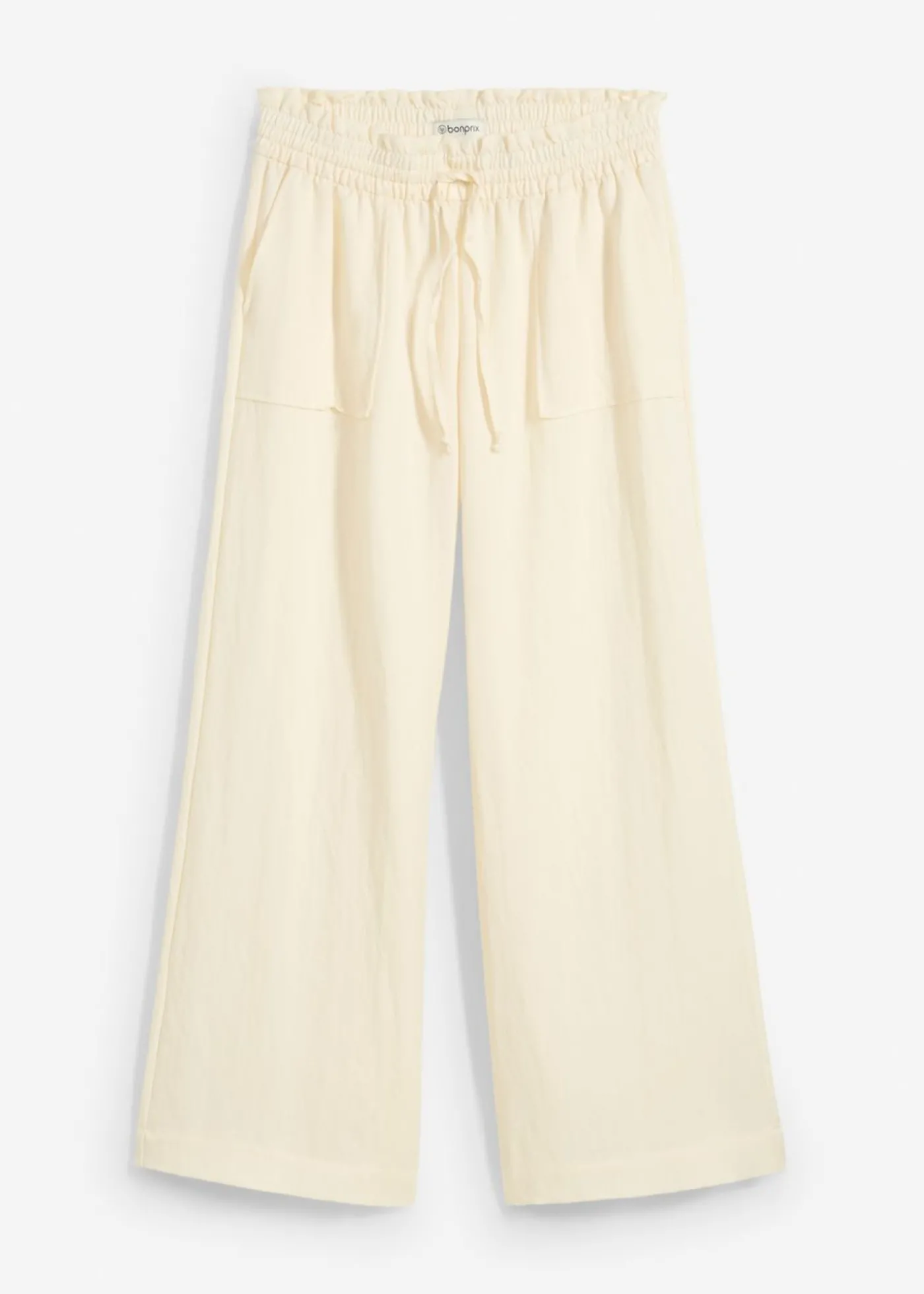 bonprix bonprix Culotte de mezcla de lyocell fluido Blanco-crema Clearance