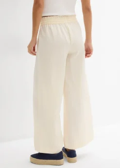 bonprix bonprix Culotte de mezcla de lyocell fluido Blanco-crema Clearance