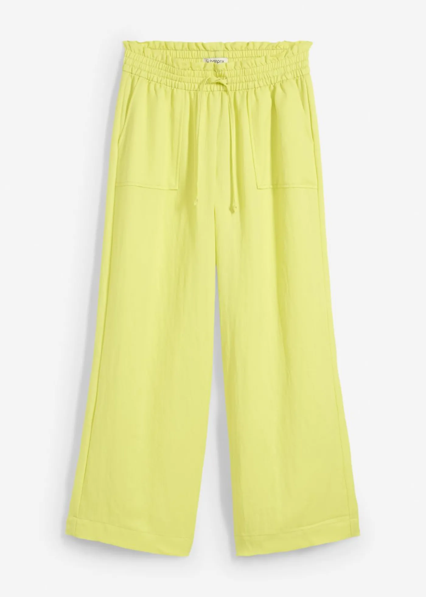 bonprix bonprix Culotte de mezcla de lyocell fluido Amarillo cítrico Discount
