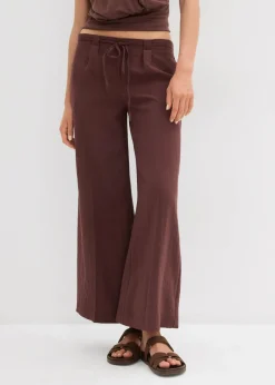 bonprix bonprix Culotte de mezcla de viscosa fluida Marrón tierra Outlet