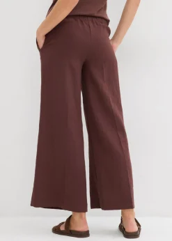 bonprix bonprix Culotte de mezcla de viscosa fluida Marrón tierra Outlet