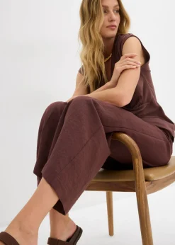 bonprix bonprix Culotte de mezcla de viscosa fluida Marrón tierra Outlet