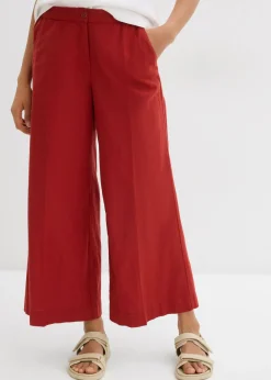 bonprix bonprix Culotte de mezcla de viscosa con cinturilla elástica rojo carmín Online