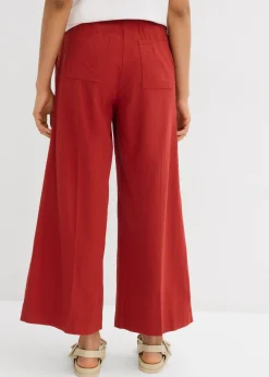 bonprix bonprix Culotte de mezcla de viscosa con cinturilla elástica rojo carmín Online