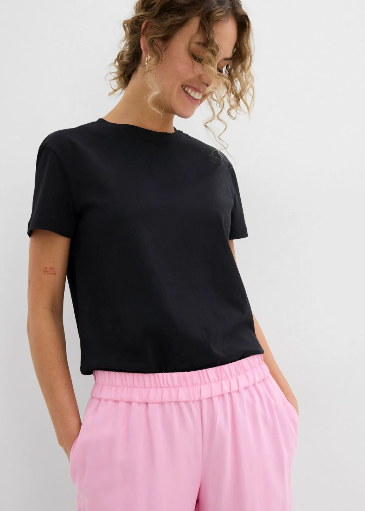 bonprix bonprix Culotte de mezcla de viscosa suave Rosa Outlet
